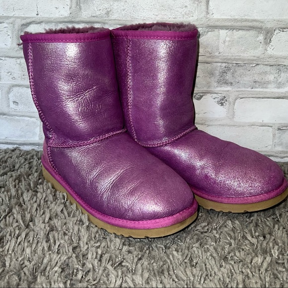 Purple sparkly uggs - Picture 3 of 8